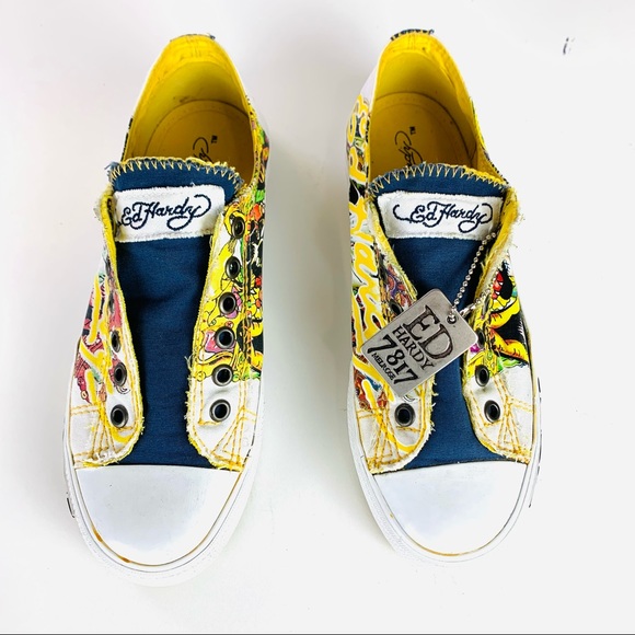 Ed Hardy Women's Slip-On Shoe Size 7 Low Rise - Picture 3 of 9